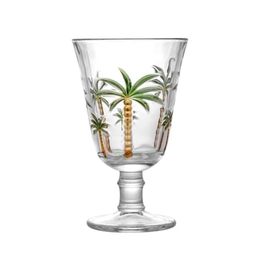 Lyor, Conjunto 6 Taças de Cristal Palm Hand Paiting 240ml