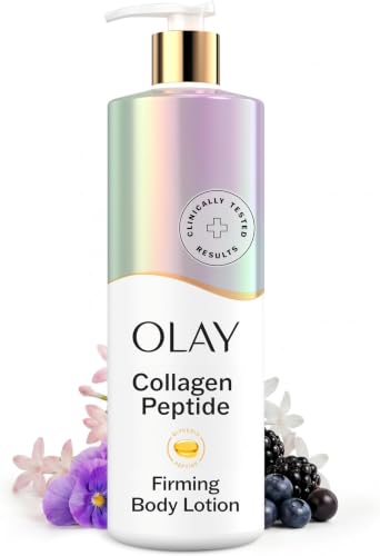 Image of Olay Body Lotion for Women, Firming with Collagen Peptides Serum, Visibly Firmer Skin, 24hr Moisture & Hydration, Fast Absorbing Formula, Vitamin B3 Complex, For All Skin Types, 17 fl oz (Pack of 6)