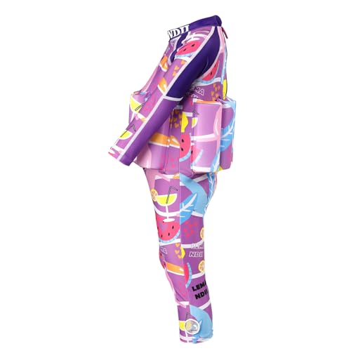 Image of One-Piece Children Buoyancy Swimsuit Swim Vest Detachable Float Swimwear, Perfect for Kids or Baby Learn to Swimming (Upgraded Styles for Girls, S)
