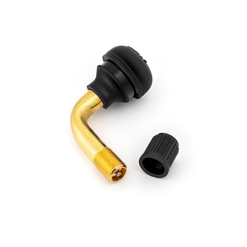 image for PaoWin 2-Pcs PVR60/PVR70 Valve Stem Bent 90 Degree Angled, Brass Stem,