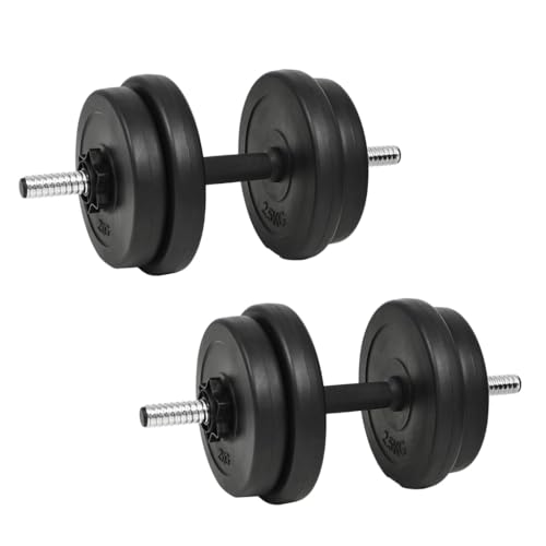 Disques fitness et haltères modulables avec barres de musculation en acier robuste
