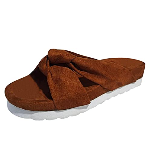 RandonnéE Autre Sandales Mode Sandales Respirantes en Daim Souples Chasse Mules Militaires(Brown,40) Cover