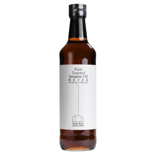 Emma Basic Huile de Sésame 500ml | Huile de Sésame Pure | Saveur Grillée et Noisettée | Idéale pour la Cuisine Asiatique | Vegan & Sans Gluten | Sans...