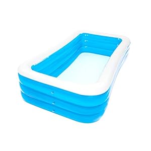 yummyfood Opblaasbaar zwembad voor kinderen, opblaasbaar zwembad voor kinderen en volwassenen, veel plezier