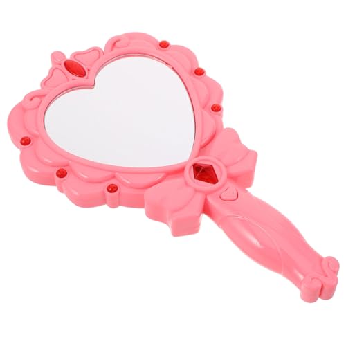 Toddmomy Light Up Handheld Mirror for Enchanting Princess Mirror with Glowing Wand for Birthday Parties Celebrations and Creative Play Present