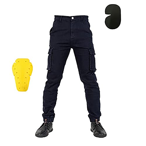 Pantalones Carreras Todoterreno Pantalones Montar Motocicleta 4 Almohadillas CE2 Extraíbles Protegen Rodillas Y La Entrepierna Con Equipo Protecciones Rodilleras Almohadillas Armadura De Cadera