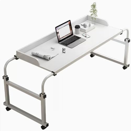 Table de lit roulante et extensible avec hauteur réglable pour ordinateur et repas