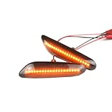 MKptopia 2 pièces Marqueur latéral dynamique Led, indicateur de lumière clignotante, lampe de signalisation compatible avec B-MW E82 E88 E90 E91 E92 E93 E60 E61 E84 (Noir(Jacobo))