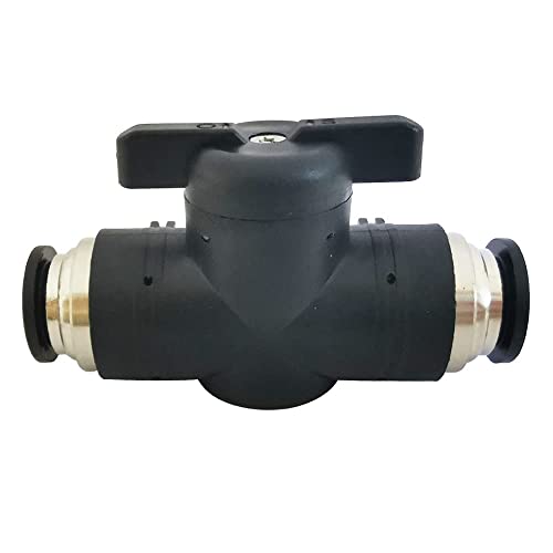 Pysrych Pneumatic 12mm OD Ball Valve Air Flow Control Valve Push to Connect Fitting 1pc - Image 3