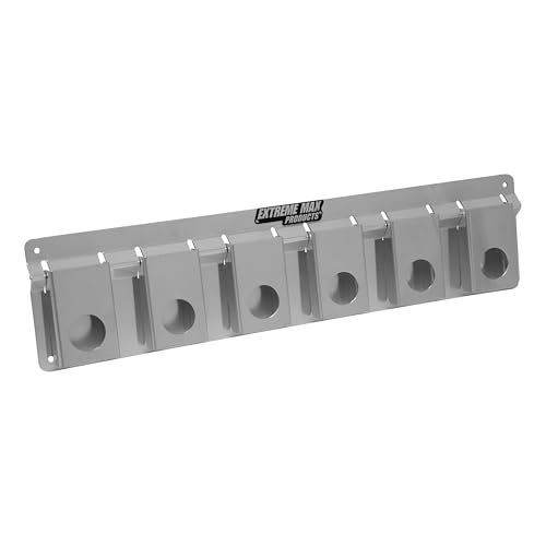 Extreme Max 5001.6721 Wall-Mount Aluminum 6-Mount Umbrella Holder for Enclosed Trailer, Garage, Shop - Silver by Extreme Max - Image 2