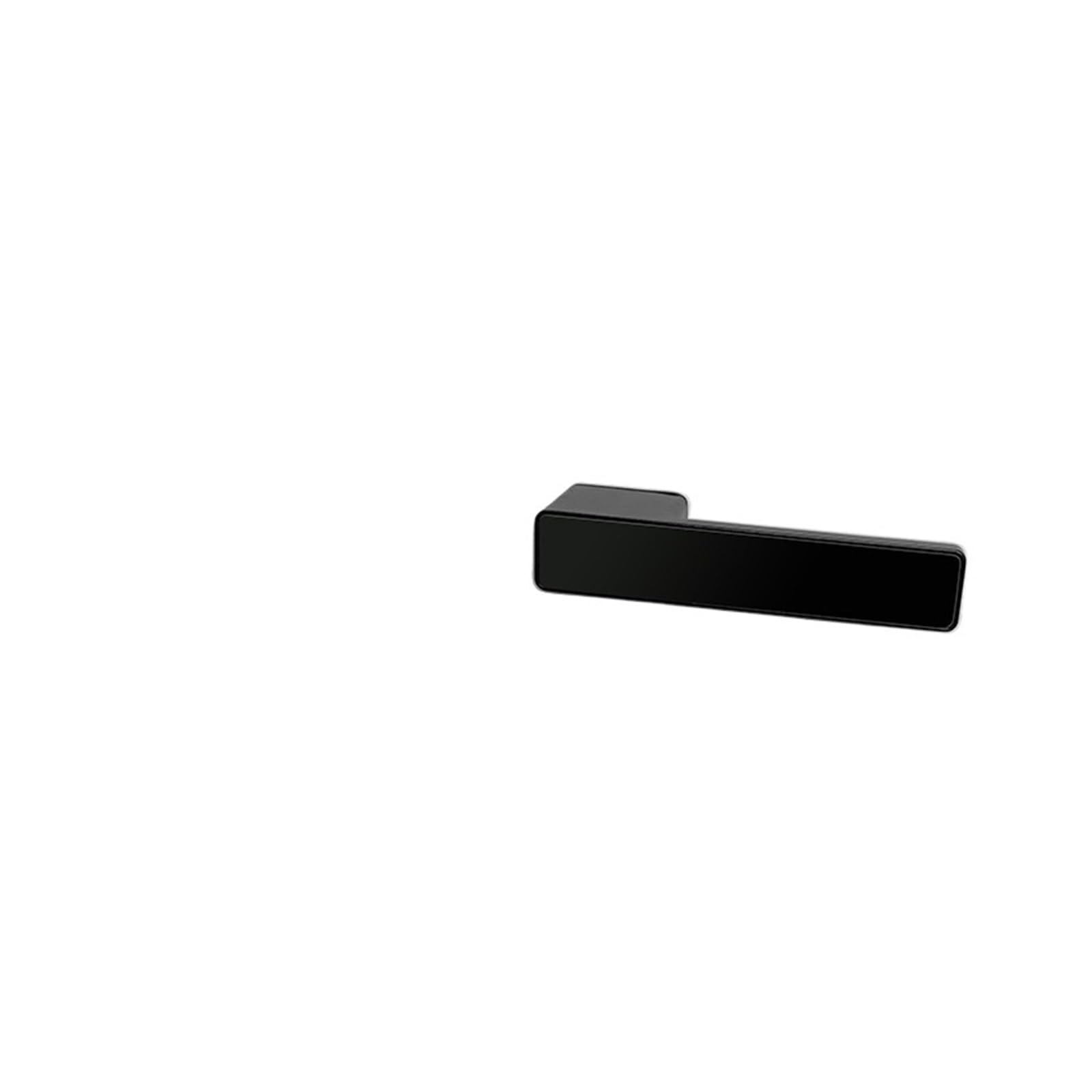 Serrure de porte magnétique noire poignée silencieuse encastrée bois
