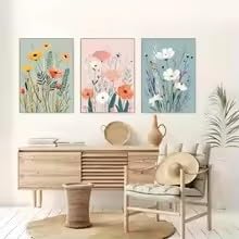 Toiles décoratives botaniques pour créer un salon zen et fleuri