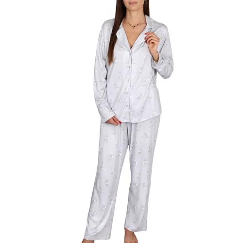 Disney Bambi Thumper Damen Zweiteiliger Pyjama, Weite HOSENBEINE, Schlafanzug Set (DE/NL/SE/PL, Alphanumerisch, XXS, Regular, Regular, A)
