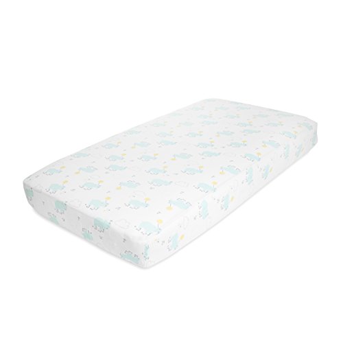 aden by aden + anais Classic Crib Sheet, 100% Cotton Muslin, Super Soft, Breathable, Tailored Snug Fit, Skating