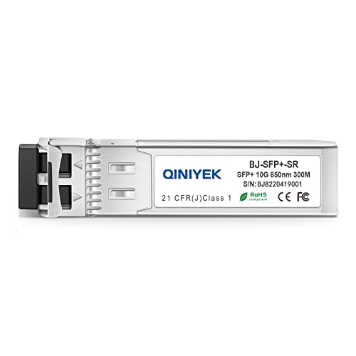 Image of 10GBase-SR SFP+ Transceiver,Compatible with Juniper EX-SFP-10GE-SR /QFX-SFP-10GE-SR /SFPP-10GE-SR, 10G Multimode SFP+ LC Module, 850nm MMF, up to 300 m