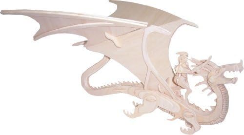 Flying Dragon 3D Wooden DIY Jigsaw Puzzle - Paint Arts and Crafts Gifts for Kids and Adults …