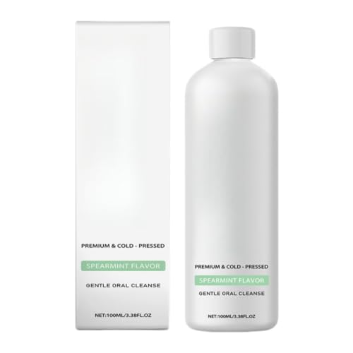 Enjuague bucal de menta verde, higiene bucal natural, refresca el aliento, protege las encías y blanquea los dientes, repara la retracción de encías, enjuague bucal de viaje.