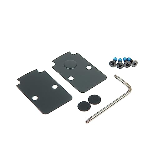 DPP Titanium Mounting Kit/Anti Flicker Sealing Plate Kit for Trijicon RMR Fit Glock MOS and Springfield OSP Models (Black Gen1)
