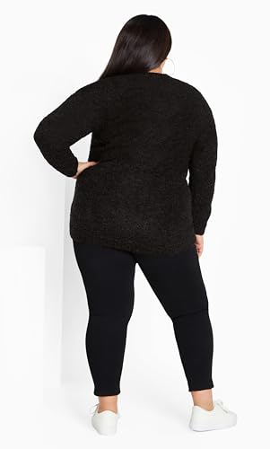 Image of Avenue Women's Plus Size Cardigan - Amber Boucle