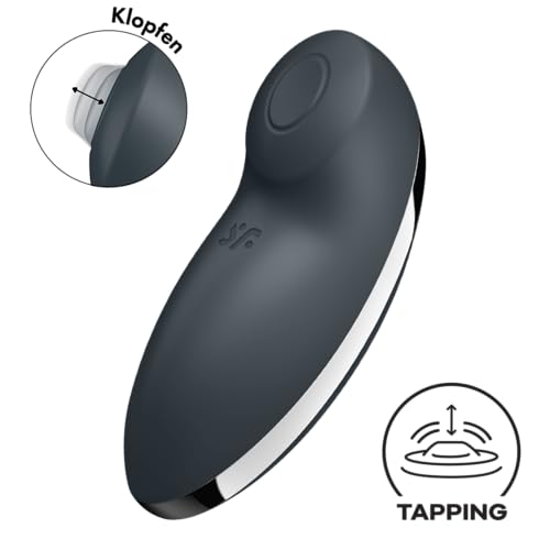 Vibromasseur à poser Satisfyer Tap & Climax 2 étanche en silicone - 2