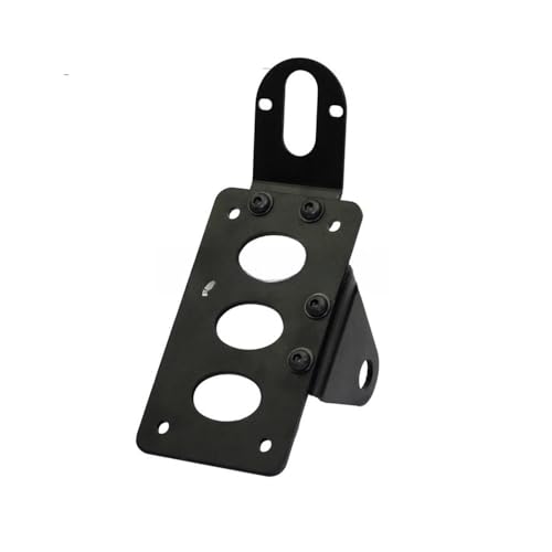 Support plaque moto latéral avec feu arrière de frein et clignotants intégrés
