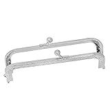 Gadpiparty Silberner Quadratprägung Clutch Zubehör für Geldbörsenherstellung Leichtes Installieren für DIY Handtaschen und Geldbörsenprojekte