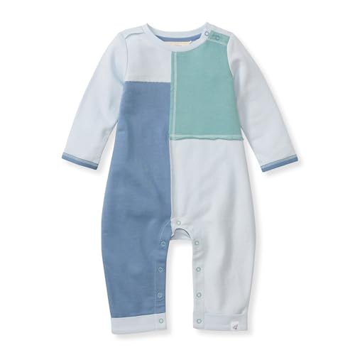Image of Burt's Bees Baby Boys' 100% Organic One-Piece Long Sleeve Coverall