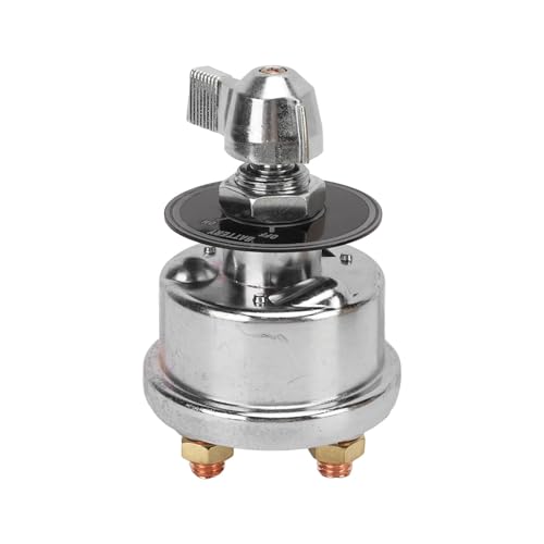 High Current Master Battery Disconnect Switch Prevents Leakage and Protects Power Supply for RVs Yachts Trucks