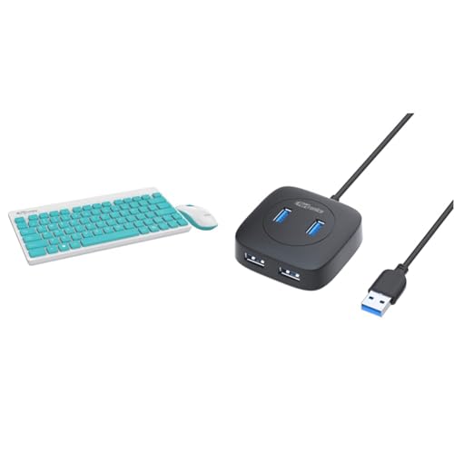 Image of Portronics Key2-A Combo of Multimedia Wireless Keyboard & Mouse, Compact Light-Weight for PCs, Lapto
