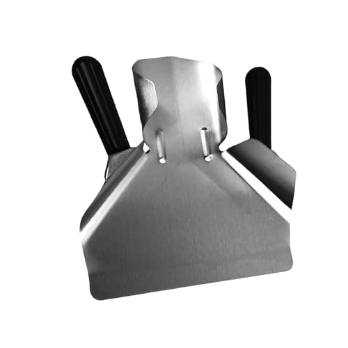 yanwuwa Cucharas de patatas fritas para patatas fritas, utensilios de cocina, mango antideslizante, pala multifuncional para palomitas de maíz, palomitas de maíz, para servir aperitivos de acero