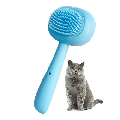 Awpland Dog & Cat Grooming Brush: Soft Shampoo Dispenser for Bathing, Deep Cleaning Supplies for Short and Long Hair Pets