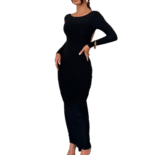 chinese dress ladies Amazon.com: Women's Backless Crew Neck Long Sleeve Dress Long Elegant  Cocktail Evening Party Night Dresses Sexy Bodycon Mini Dress (Small,Black)  : Clothing, Shoes & Jewelry