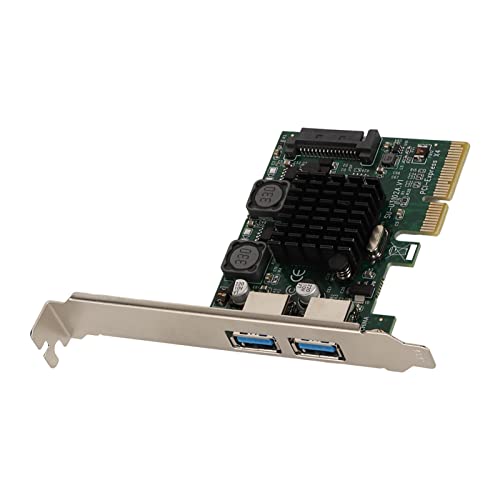 Tihebeyan Velocidad de Transmisión USB3.2 Tarjeta de Expansión de 2 Puertos de 10 Gbps para XP [Proceso de Inmersión en Oro Negrita]