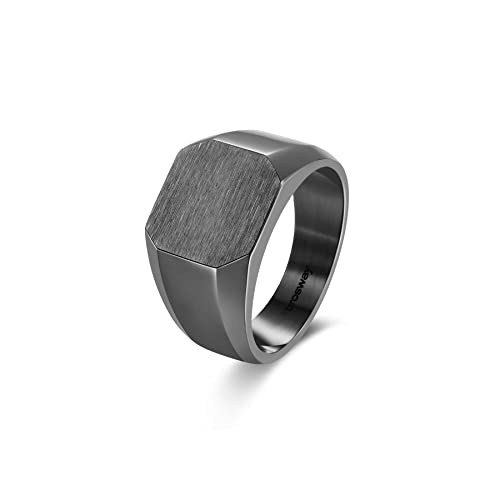 Bague Ink Homme Brosway anneau acier hypoallergénique collection Ink taille 23