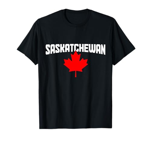 Saskatchewan Maple Leaf Canada Canadian Flag Pride T-Shirt