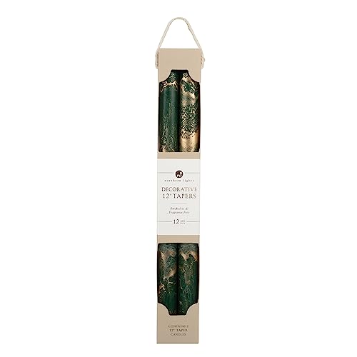 Northern Lights Candles - Decorative Tapers - Hunter Green - 73304