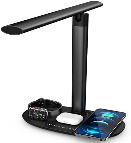 zsedp led table lamp charger lamp phone headset watch charging smart charging light