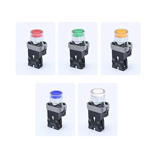 Interrupteur marche-arrêt XB2-BW3462 bleu 24V pour tableau de commande - 5