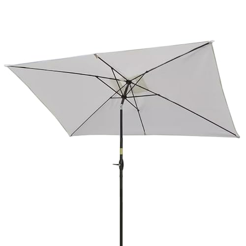 ガーデンパラソル パラソル 風に強い 長方形 大型 300cm*200cm 角度調整可能 日傘 遮光 紫外線 UV 庭 日よけ エクステリア アウトドア カフェ モダン シンプル 屋外 バーベキュー どに適しています 紫外線防止 防水 防雪 防塵 防風 屋外用 ガーデン用