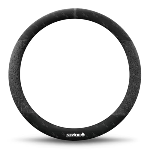 トヨタ スペイド 140系 ハンドルカバー ステアリングカバー 菱形エンボス加工 スペイド 140系 SPADE 汎用 おしゃれ 通気性がよい 滑り防止 オールシーズン対応 普通車 ハンドル 保護カバー カスタム 内装パーツ アクセサリー 車用品(グレーO