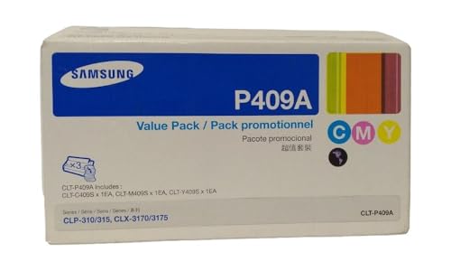 Compatible Toner Cartridge Replacement for Samsung CLT-P409A ( Cyan, Yellow, Magenta , 3 pk )