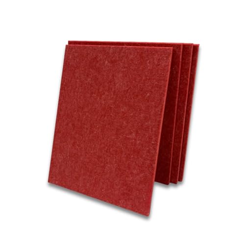 Image of MMT Acoustix Premium Felt Acoustic Panels for Offices, Bedrooms & Studios | Sustainable PET Felt Panels for Echo Reduction & Sound Absorption | 4x2 Ft, 9mm Thick | X-mas - Pack of 4