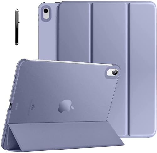 Image of Robustrion Cover for iPad Air 11 inch Cover M4 / M3 / M2 / Air 4th 5th Gen Generation with Translucent Back for iPad Air 11 inch M4 M3 M2 /Air 4 5 10.9 inch - Lavender