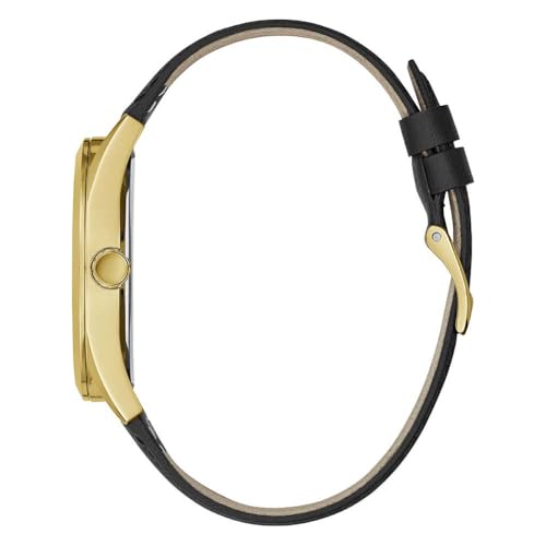 Guess Tailor Montre Homme Acier Doré Cuir Gw0389g2 - vue 5