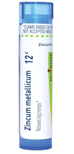 Boiron Zincum Metallicum 12C Homeopathic Medicine for Leg Cramps - 80 Pellets
