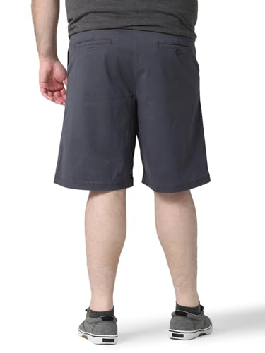 Lee Men's Big & Tall Extreme Motion Flat Front Short, Charcoal Gray, 44 image 2