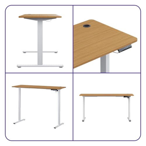 Image of Wakefit Study Table | 5 Yr Warranty | Standing desk, Computer Table for Home Pc, Electric Height adjustable, Digital Display & 4 Memory Presets, Free Installation, Modern Ergonomic Wobble-Free- L160Cm