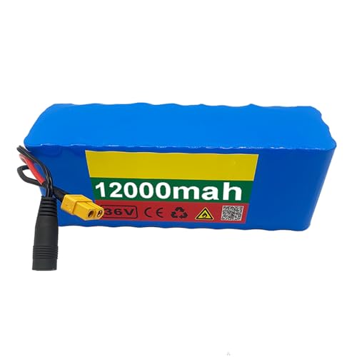 Batería de litio de 36V 12Ah para patinete eléctrico con cargador y sistema BMS T+DC 2