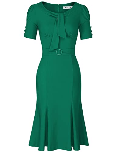 slim fit dress slacks Joelle – Vintage 1950s Wiggle Mermaid Dress main image 0