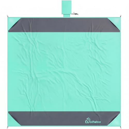 Wolfwise Beach Blanket, Waterproof Sandproof Mat, XXL for 4 Person